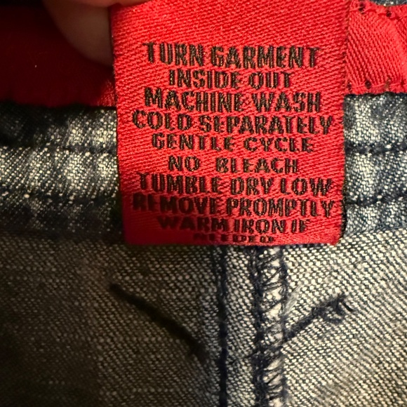 Vintage Fire Jeans Denim Jean Flare Maxi Skirt Size 7 Y2K - Picture 15 of 15